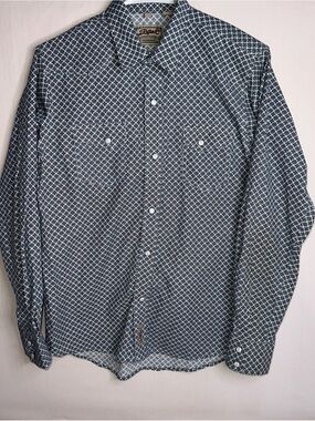 Rafter C Cowboy Collection Long Sleeve Pearl Snap Boys Shirt XL
